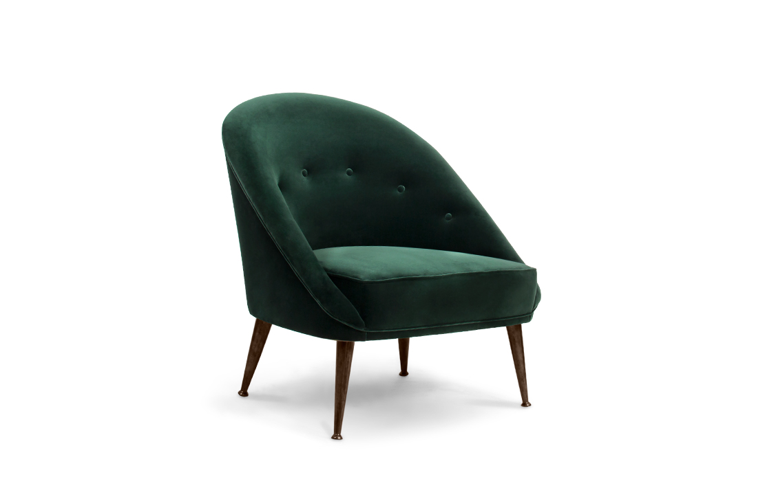 MALAY | Modern Tufted Velvet Armchair by BRABBU